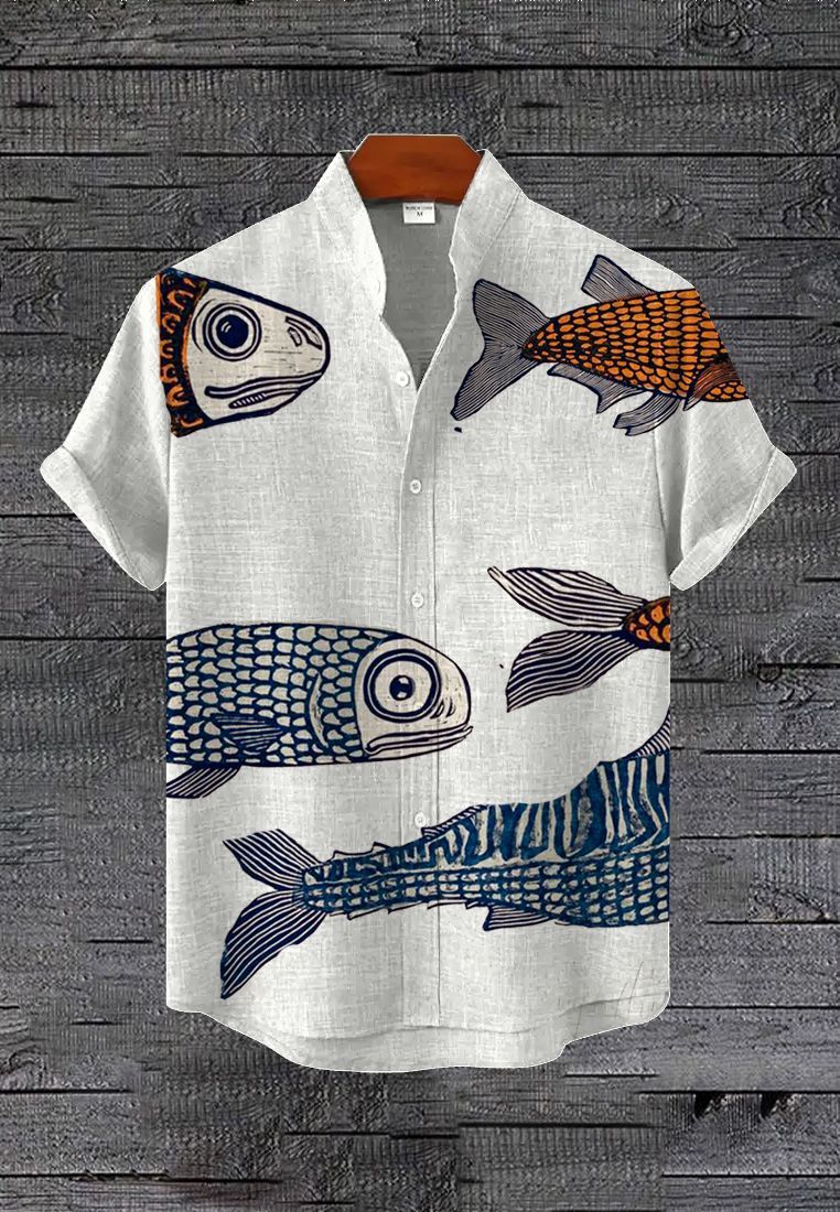 Ocean Creature Graphic Short Sleeve Shirt