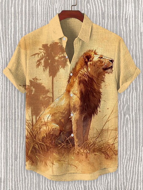[Copy][Copy][Copy]animal graphic short sleeve shirt