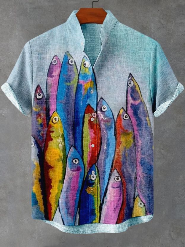 Ocean Creature Graphic Short Sleeve Shirt