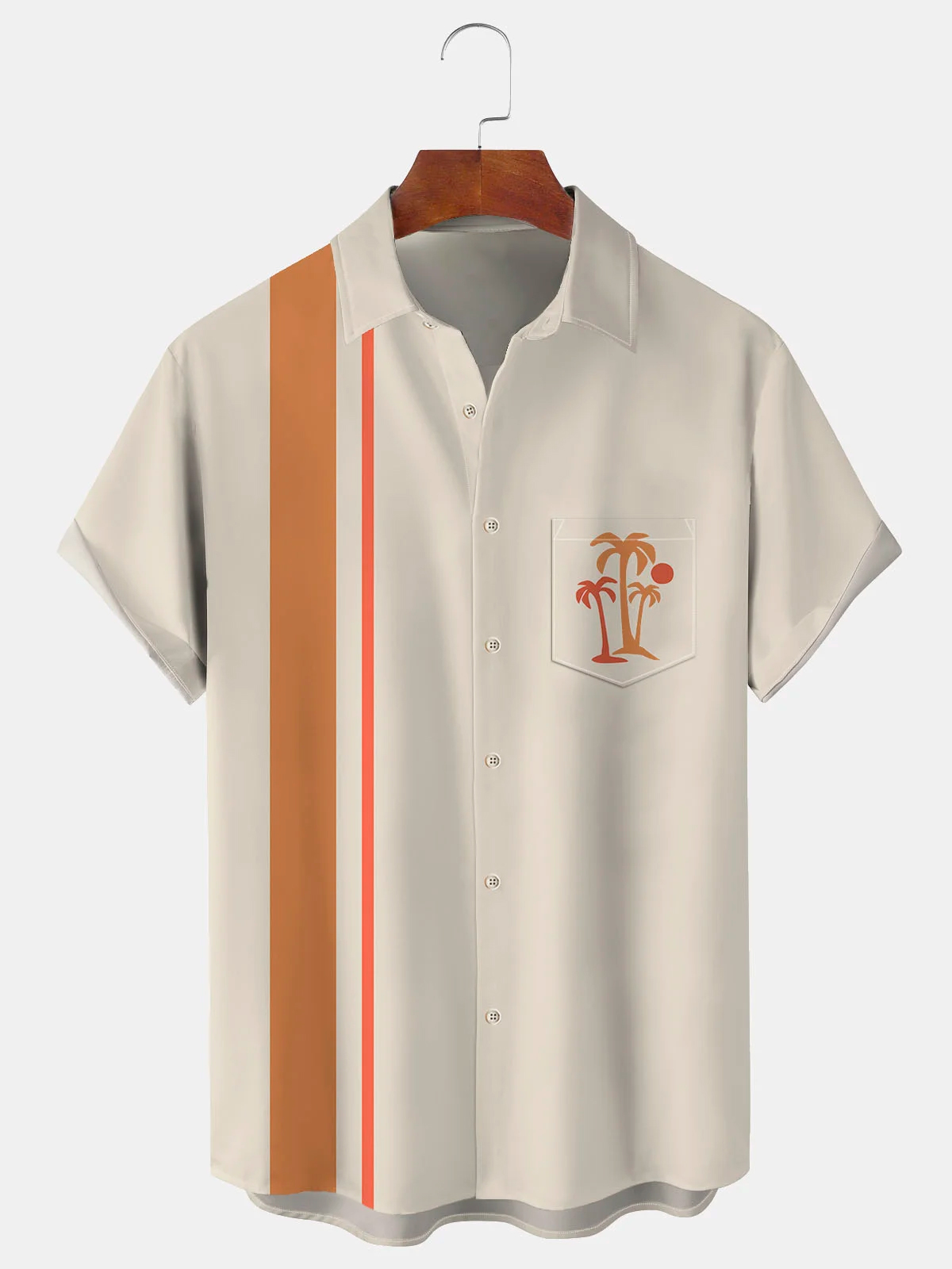 Men's Casual Pocket Short Sleeve Shirt