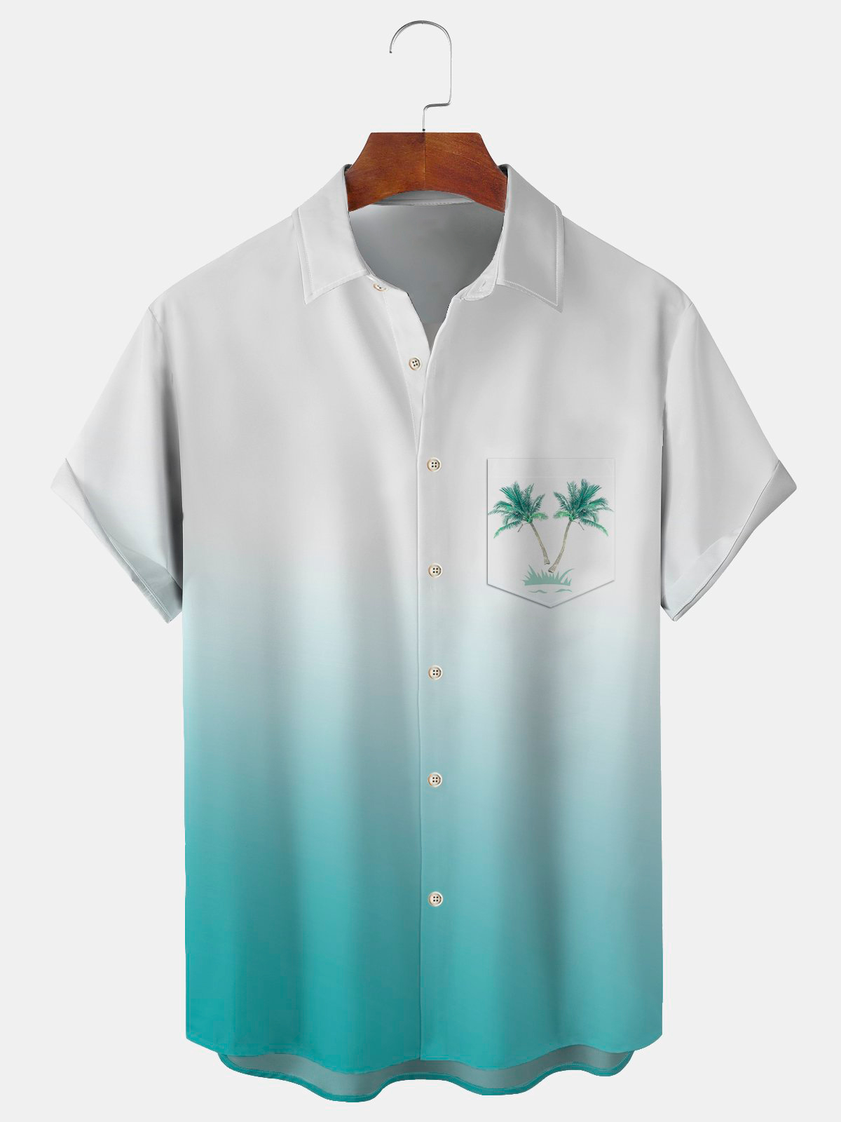 Men's Casual Pocket Short Sleeve Shirt