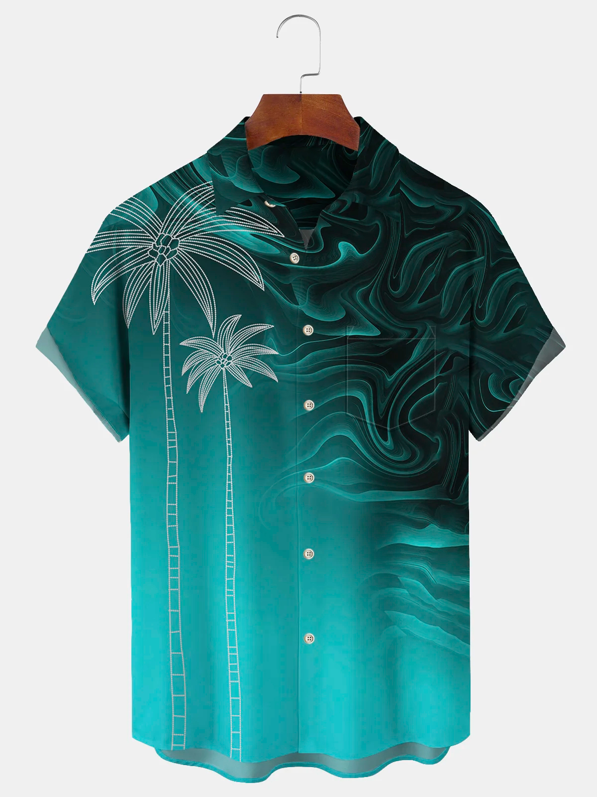 Men's Casual Pocket Short Sleeve Shirt