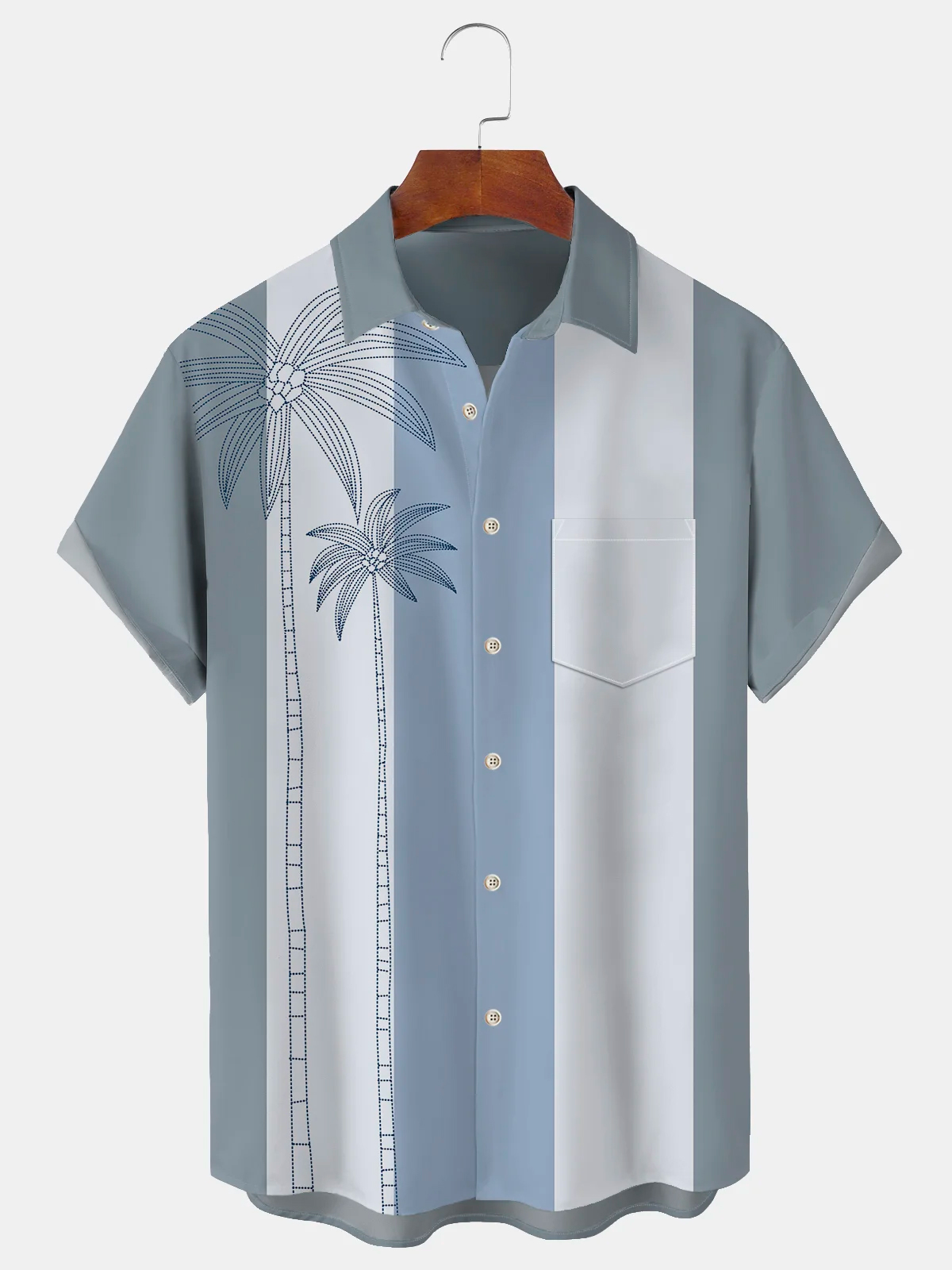 Men's Casual Pocket Short Sleeve Shirt