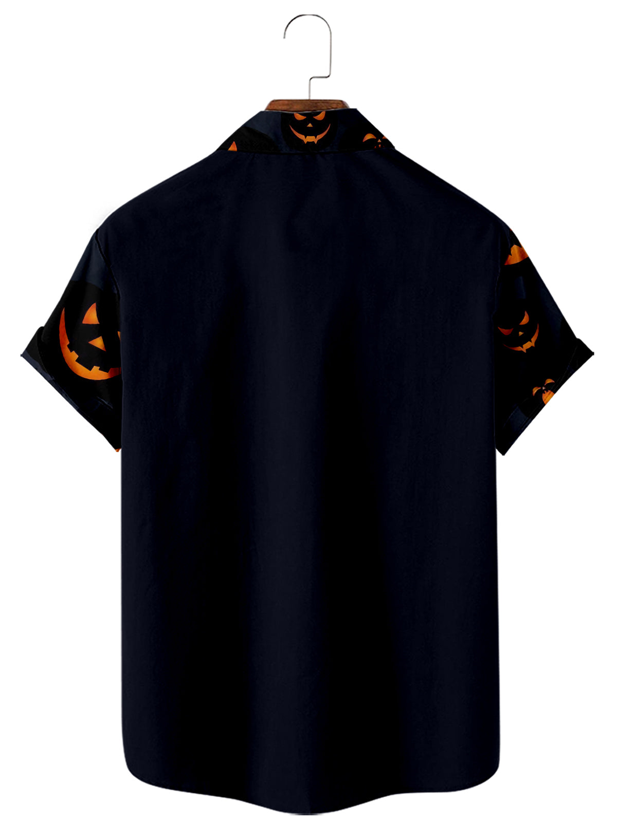 Halloween Smile Pumpkin Men's Short-Sleeved Shirt