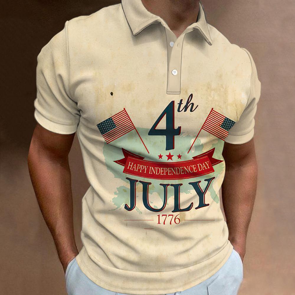 Stylish Blue Print Cotton Linen Shirt