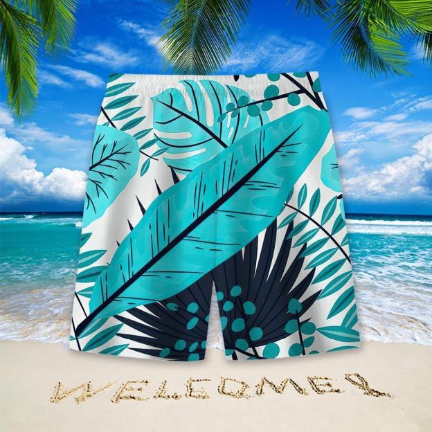 Stylish Blue Print Cotton Linen Shirt