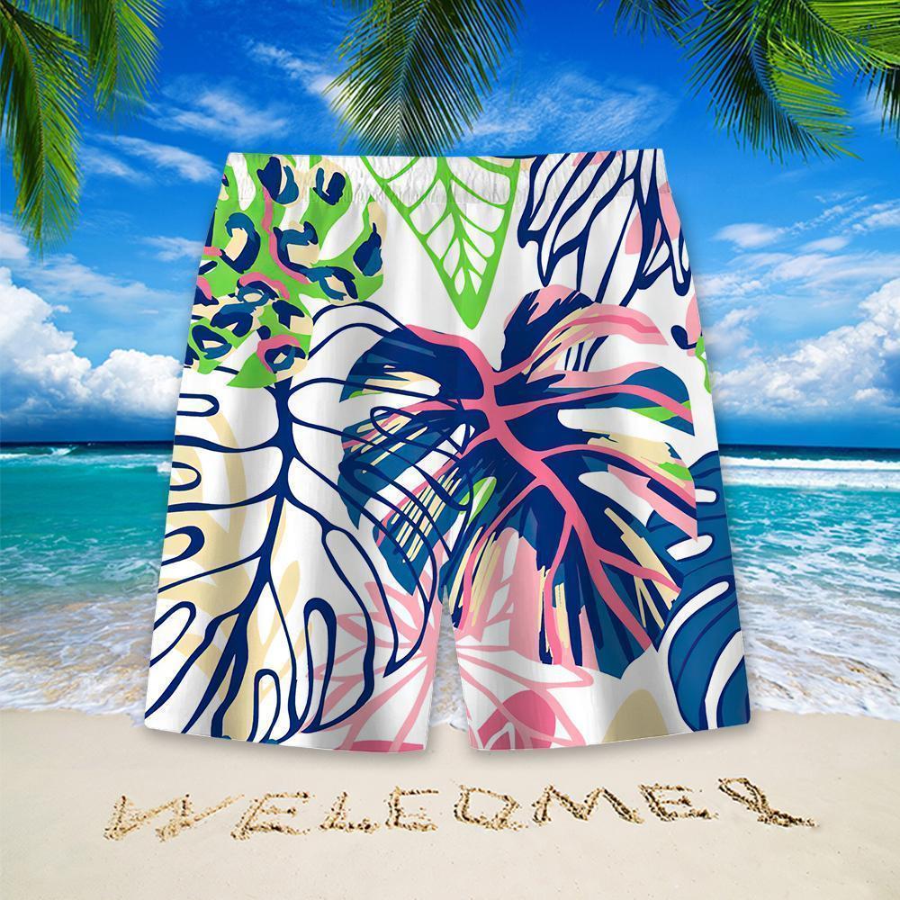 Stylish Blue Print Cotton Linen Shirt