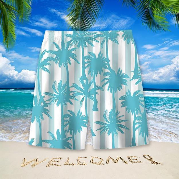 Stylish Blue Print Cotton Linen Shirt