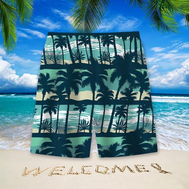 Stylish Blue Print Cotton Linen Shirt