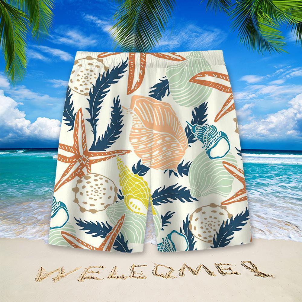 Stylish Blue Print Cotton Linen Shirt