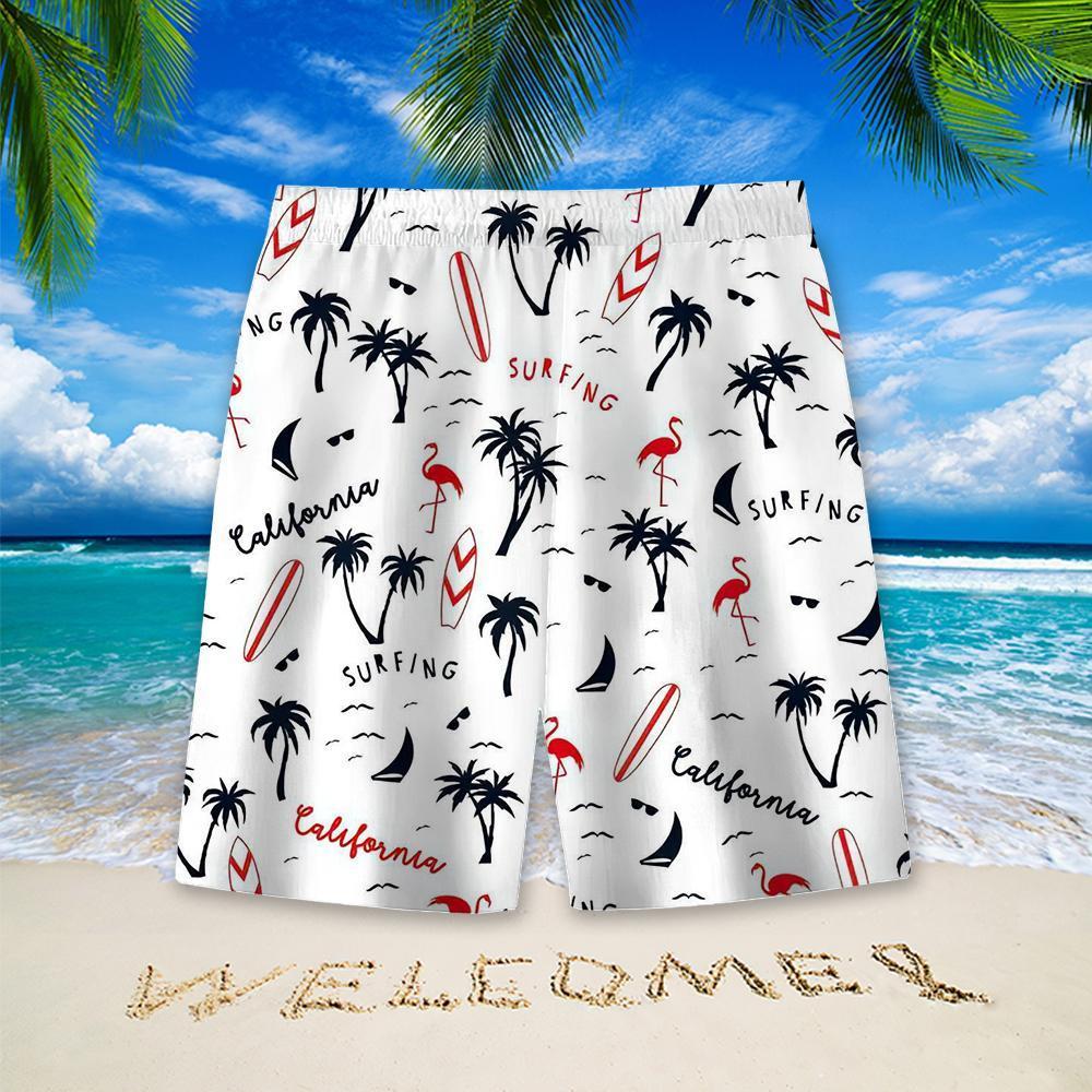 Stylish Blue Print Cotton Linen Shirt