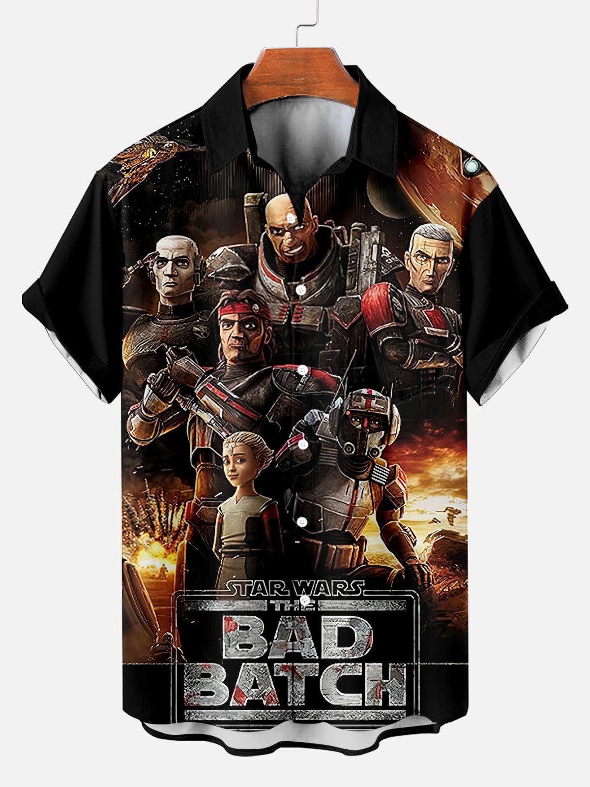 Stylish Blue Print Cotton Linen Shirt