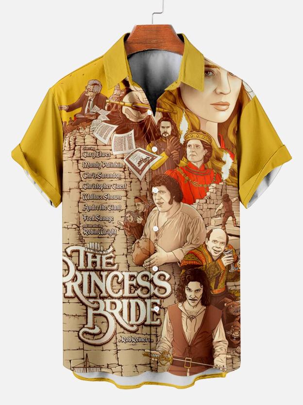 Stylish Blue Print Cotton Linen Shirt