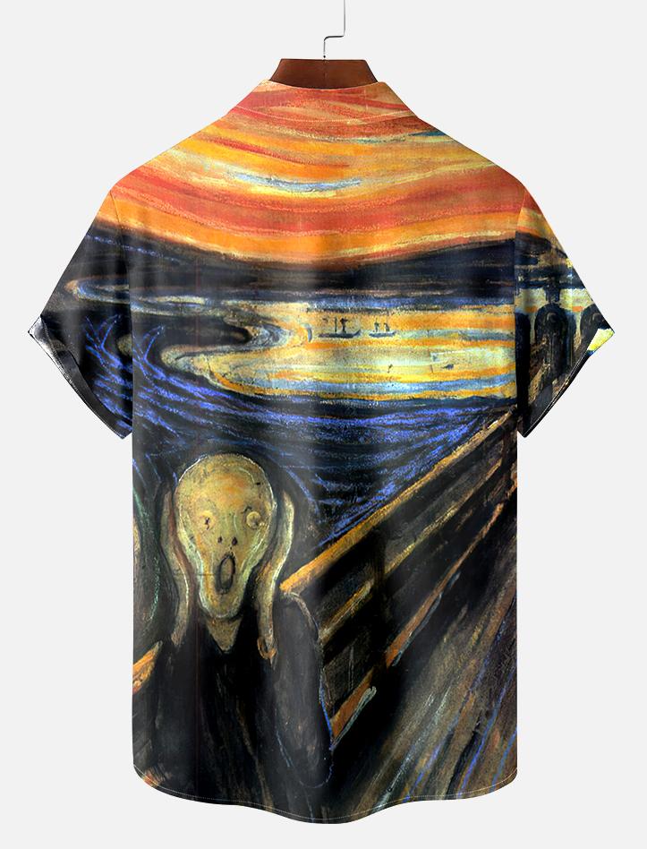 Book Pattern Short Sleeve Shirt