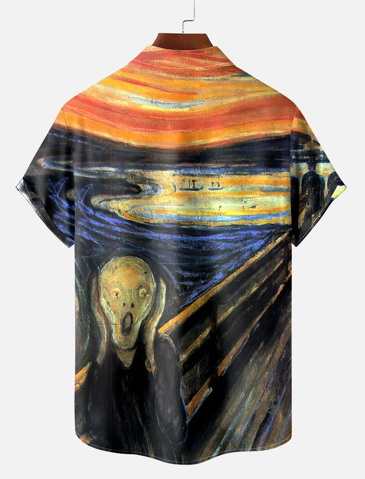 Book Pattern Short Sleeve Shirt