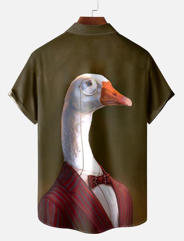 Book Pattern Short Sleeve Shirt