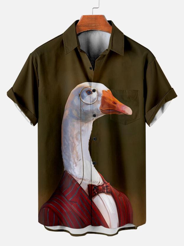 [Copy]Men's Vintage Witch Oil Painting Art Halloween Short Sleeve Shirt