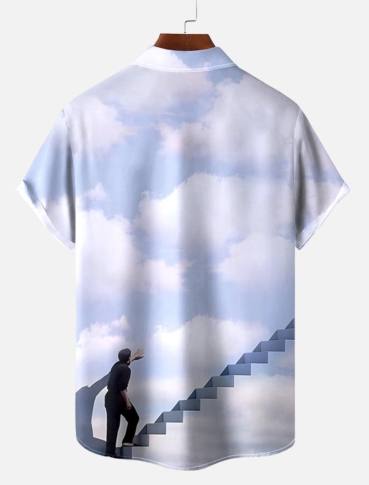 Book Pattern Short Sleeve Shirt