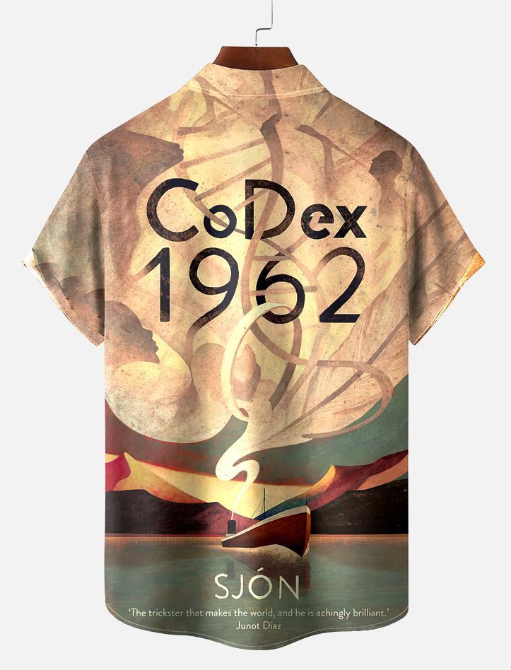 Book Pattern Short Sleeve Shirt