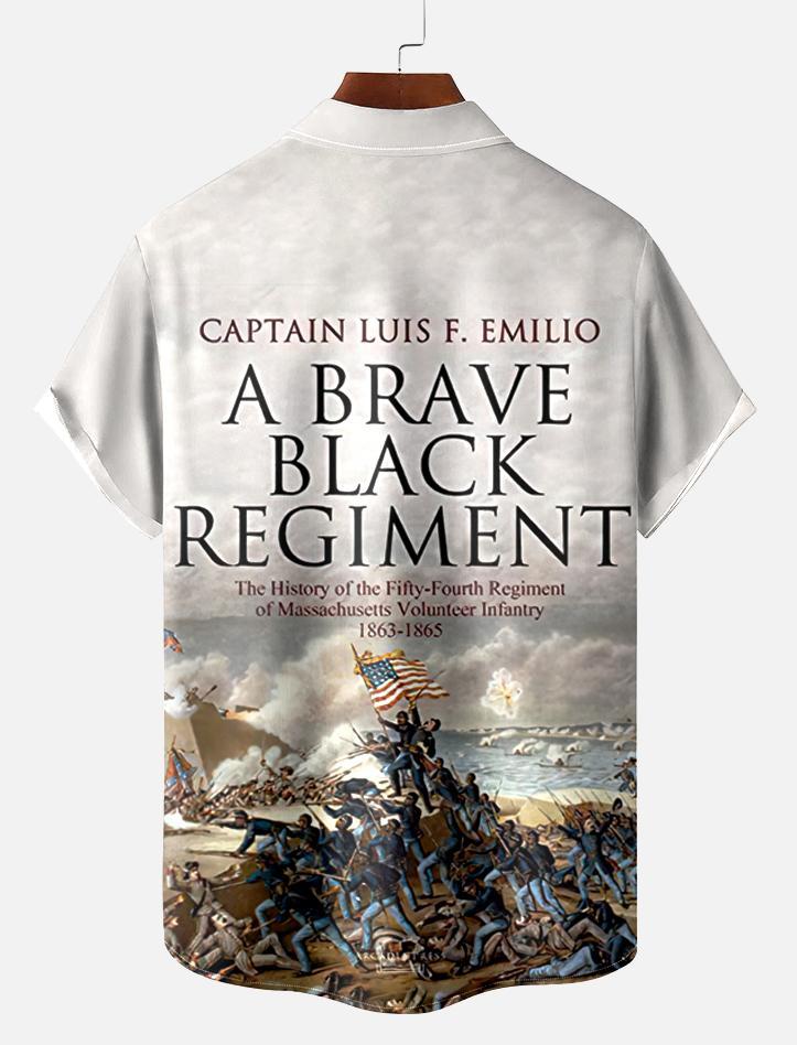 Book Pattern Short Sleeve Shirt