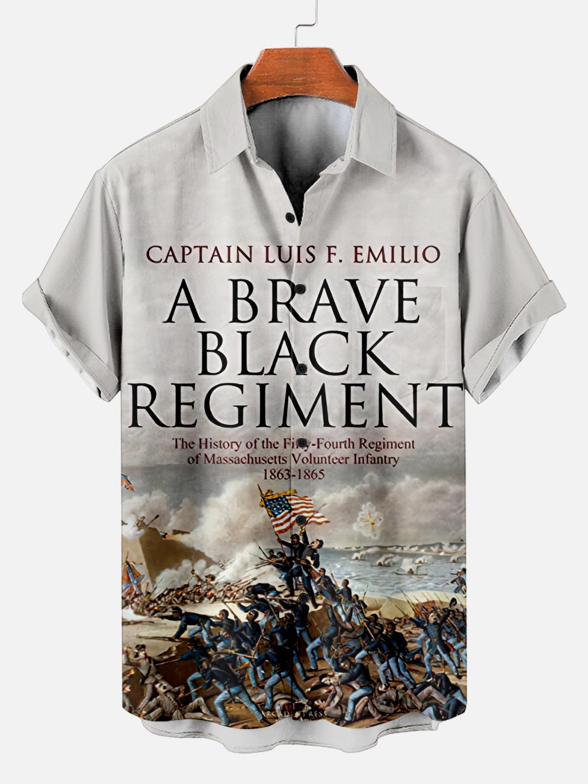 Book Pattern Short Sleeve Shirt
