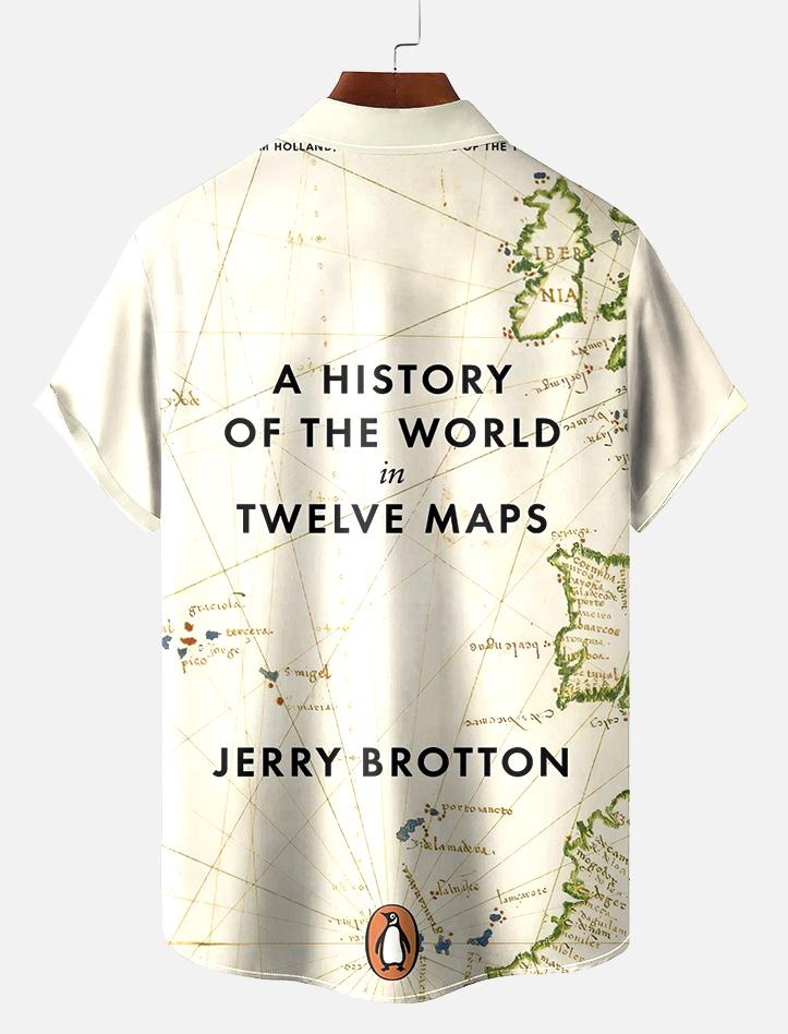 Book Pattern Short Sleeve Shirt