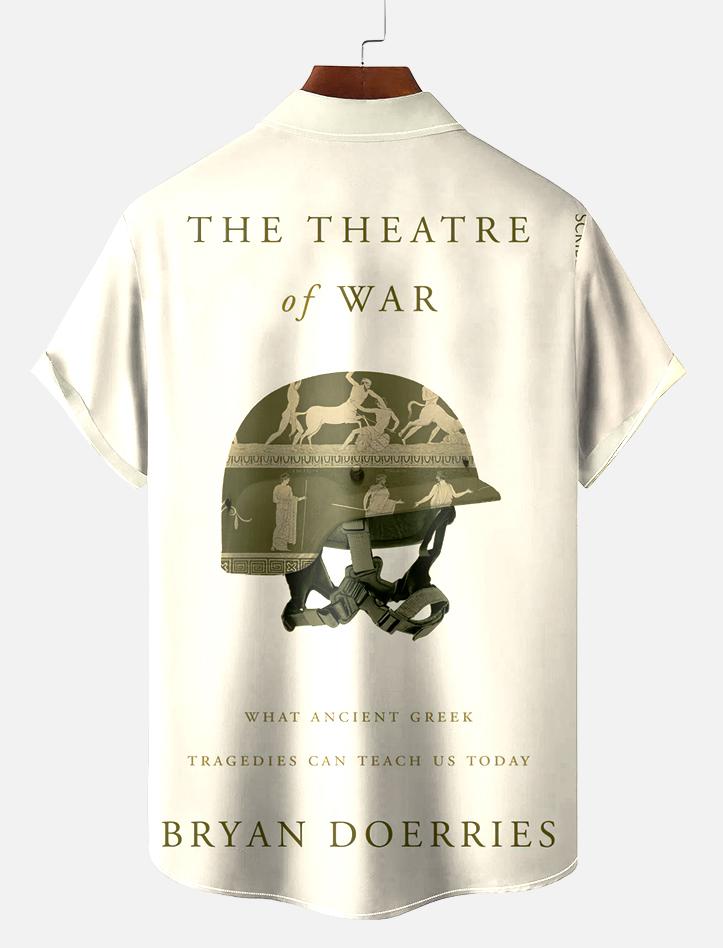 Book Pattern Short Sleeve Shirt