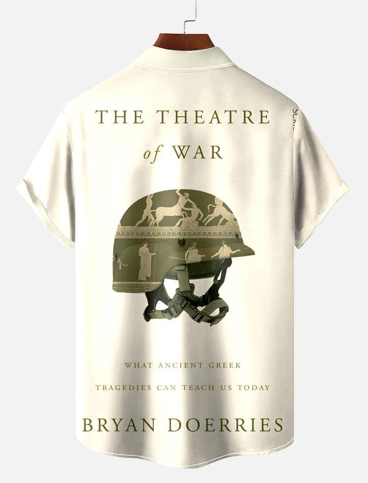 Book Pattern Short Sleeve Shirt