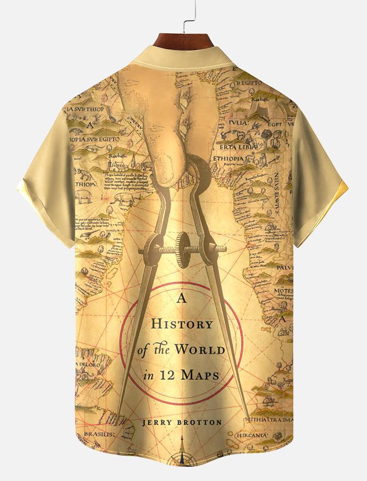 Book Pattern Short Sleeve Shirt