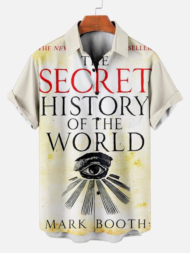 [Copy]Men's Vintage Witch Oil Painting Art Halloween Short Sleeve Shirt