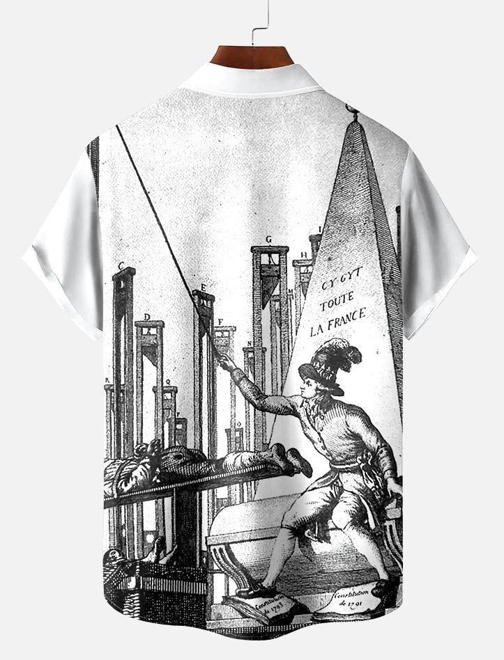 Book Pattern Short Sleeve Shirt