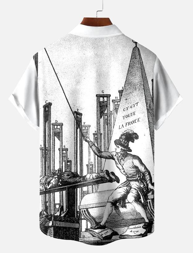 Book Pattern Short Sleeve Shirt