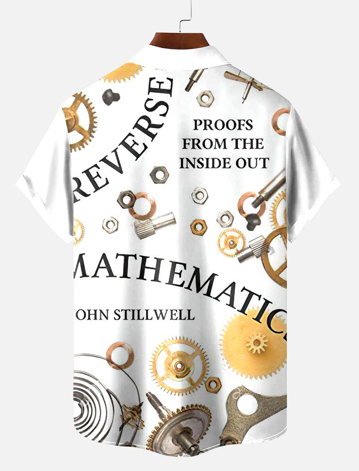 Book Pattern Short Sleeve Shirt