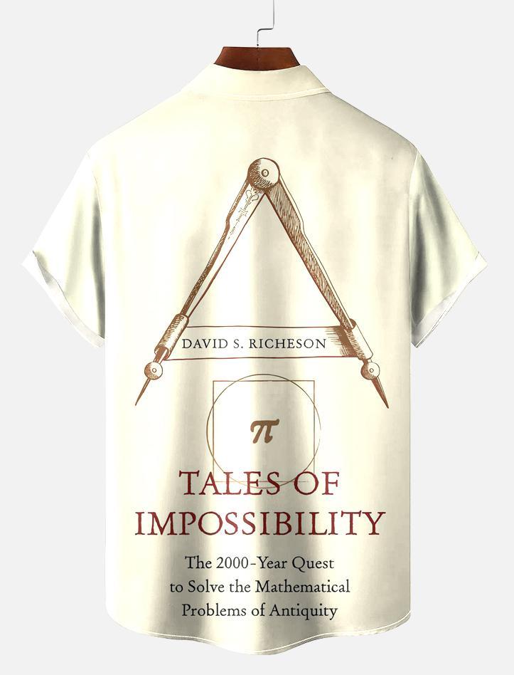 Book Pattern Short Sleeve Shirt