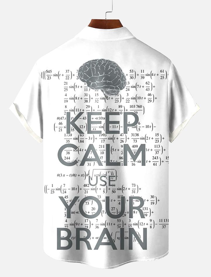 Book Pattern Short Sleeve Shirt