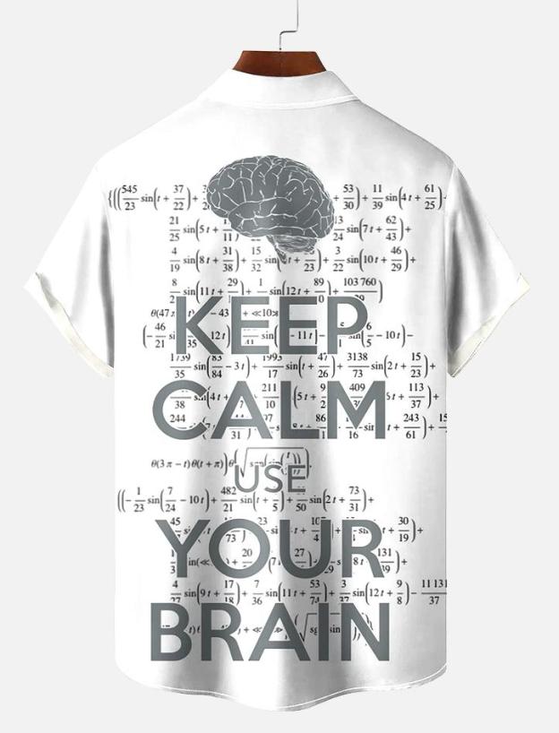 Book Pattern Short Sleeve Shirt