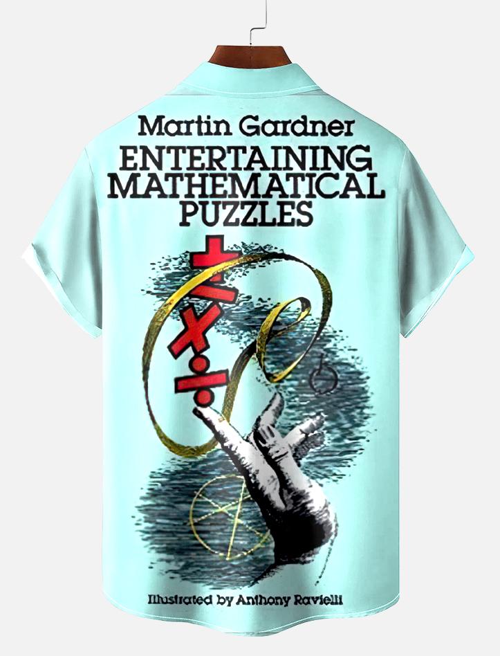 Book Pattern Short Sleeve Shirt