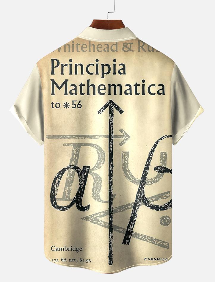 Book Pattern Short Sleeve Shirt