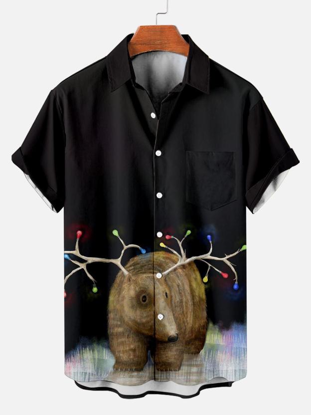 [Copy]Men's Vintage Witch Oil Painting Art Halloween Short Sleeve Shirt