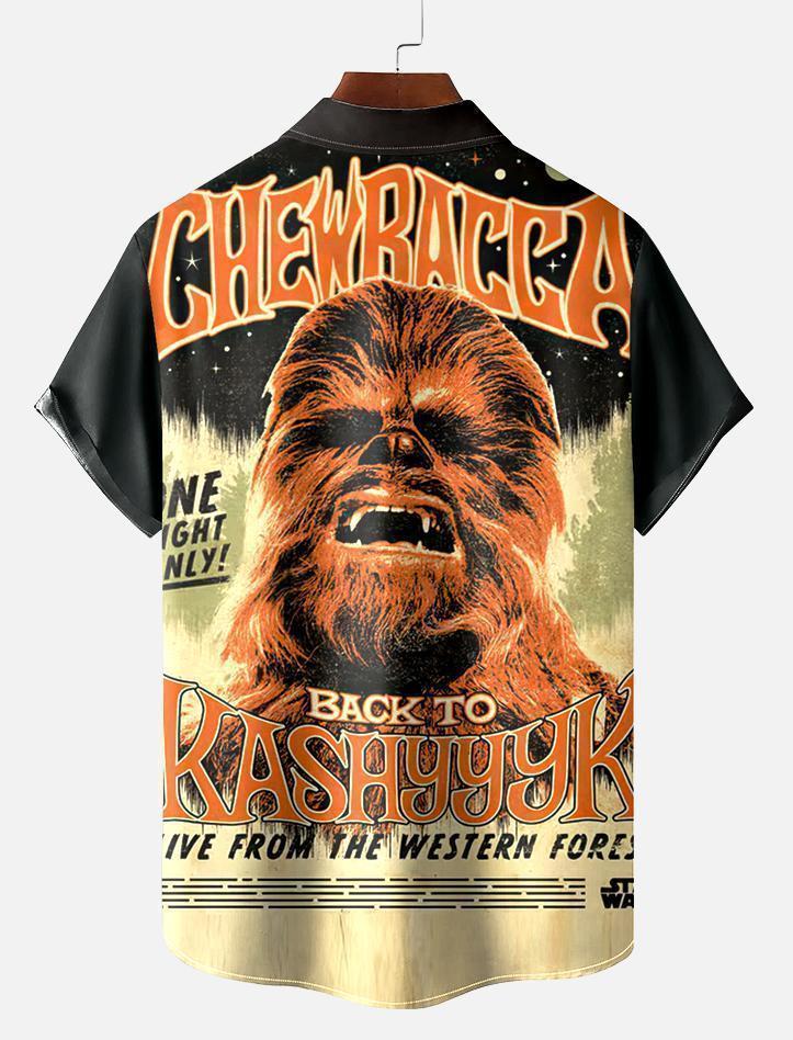 Men's Vintage Classic Movie Graphic Short Sleeve Shirt