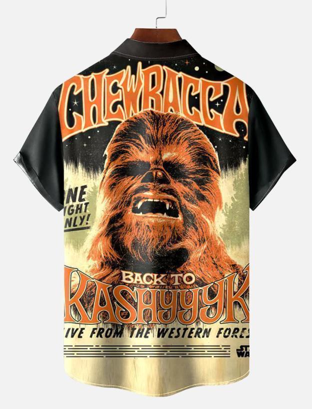 Men's Vintage Classic Movie Graphic Short Sleeve Shirt