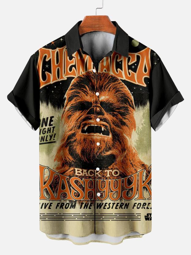 [Copy]Men's Vintage Witch Oil Painting Art Halloween Short Sleeve Shirt