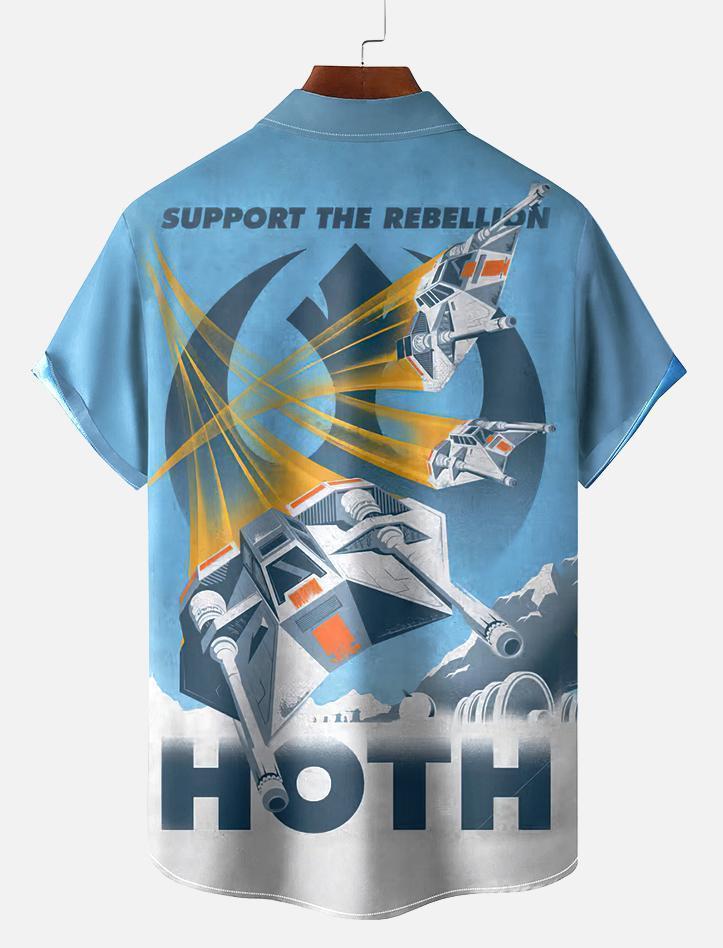 Men's Vintage Classic Movie Graphic Short Sleeve Shirt