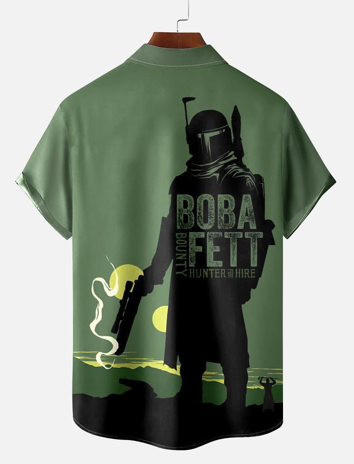 Men's Vintage Classic Movie Graphic Short Sleeve Shirt