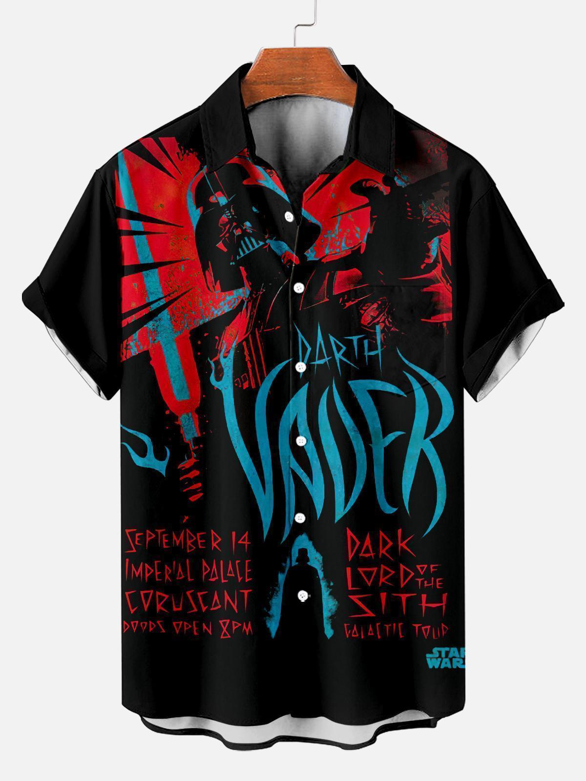 Men's Vintage Classic Movie Graphic Short Sleeve Shirt