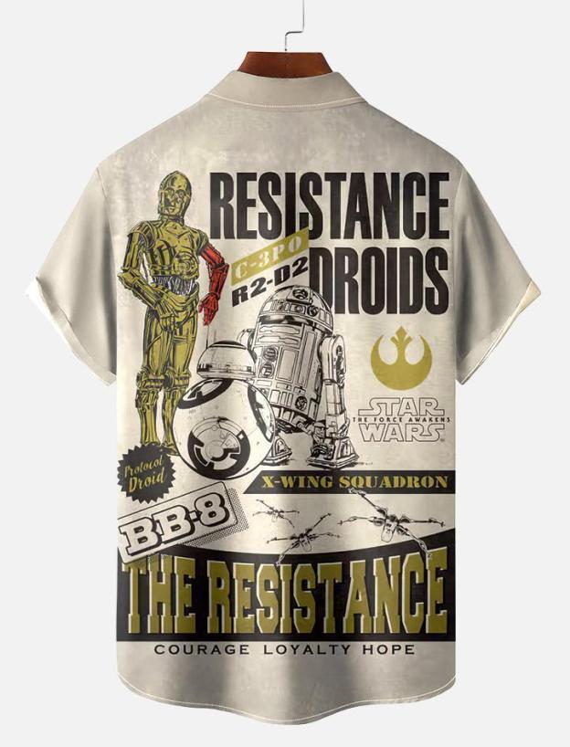 Men's Vintage Classic Movie Graphic Short Sleeve Shirt