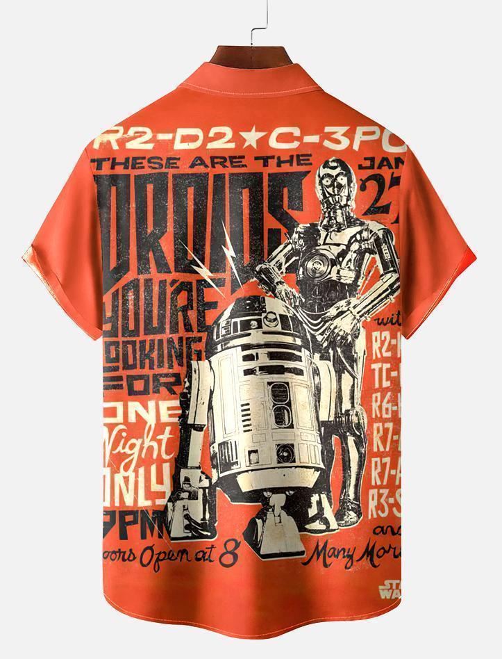 Men's Vintage Classic Movie Graphic Short Sleeve Shirt