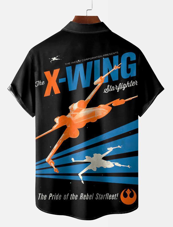 Men's Vintage Classic Movie Graphic Short Sleeve Shirt