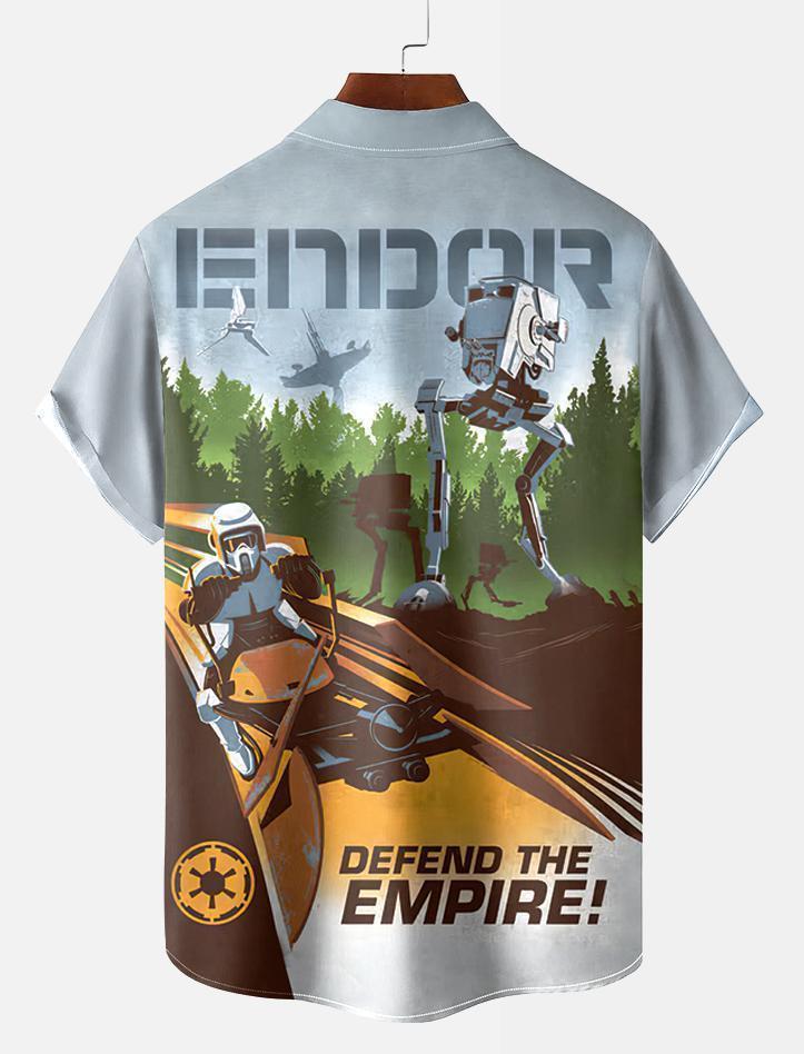 Men's Vintage Classic Movie Graphic Short Sleeve Shirt