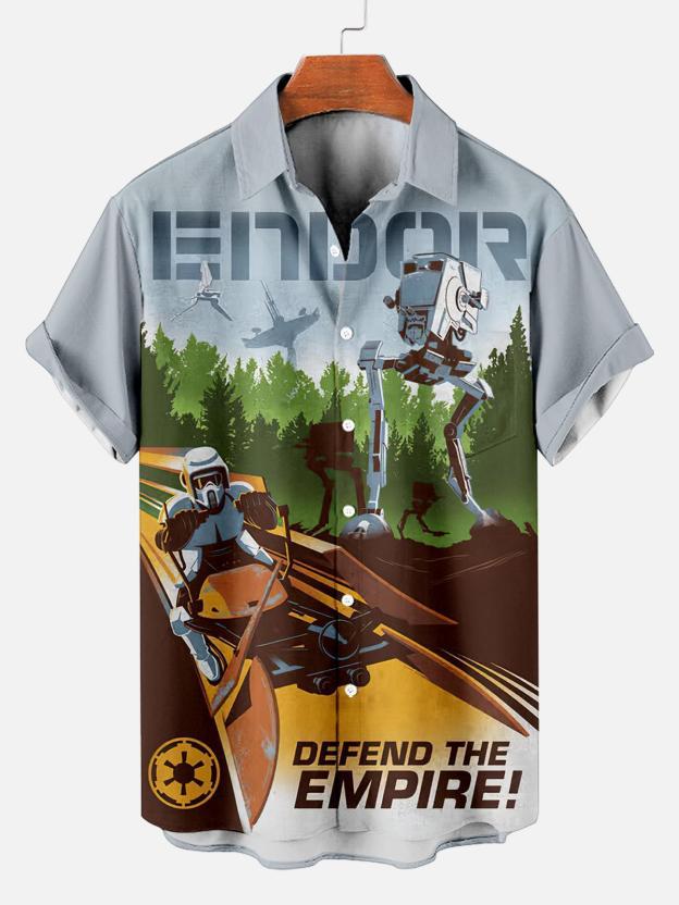 [Copy]Men's Vintage Witch Oil Painting Art Halloween Short Sleeve Shirt